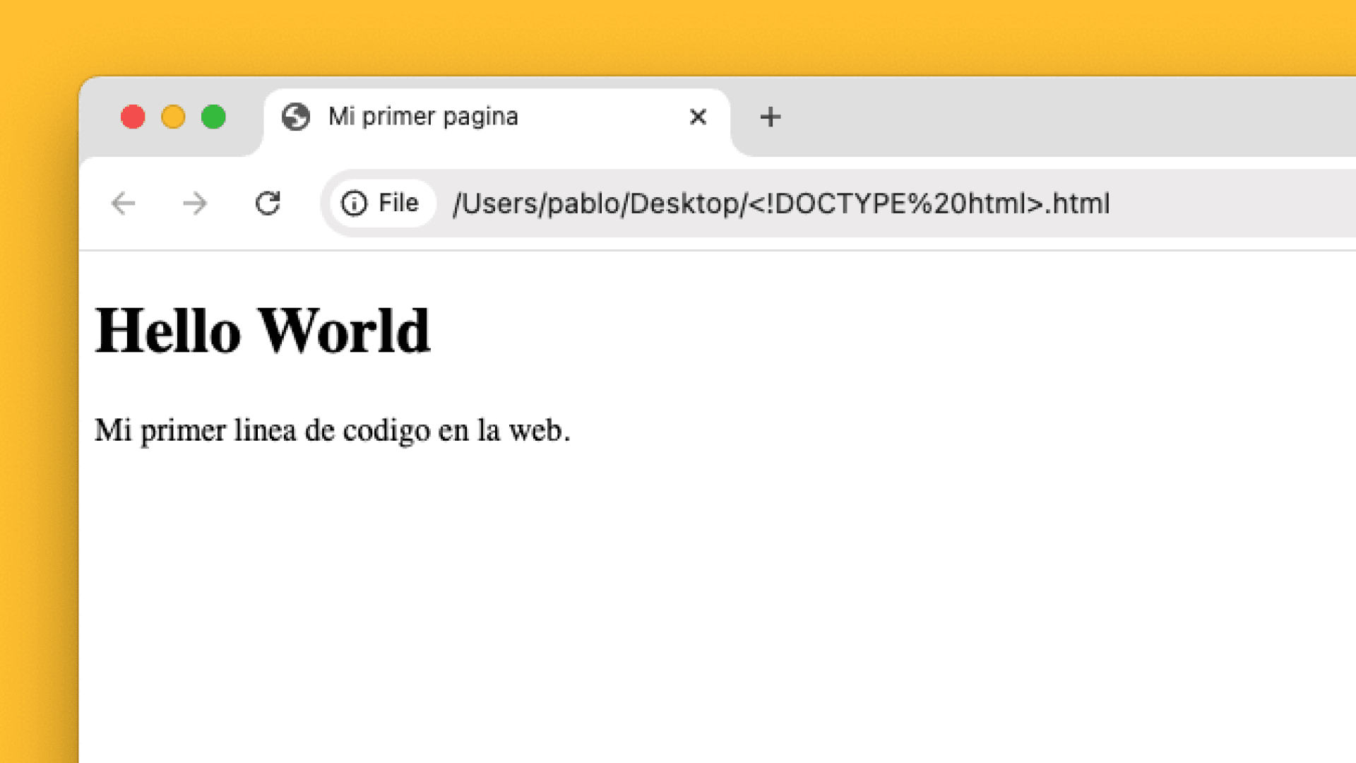 Creá tu primer “Hello World”